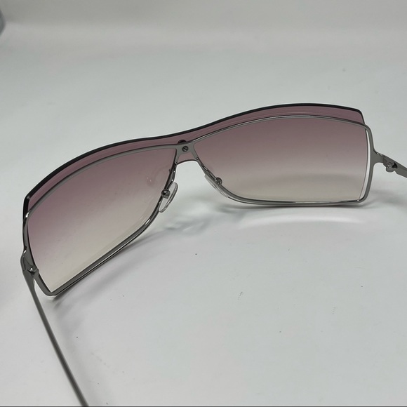 Gucci Sunglasses shield lens GG1711 6LBBI Rose gradient lens silver frame - Picture 10 of 11